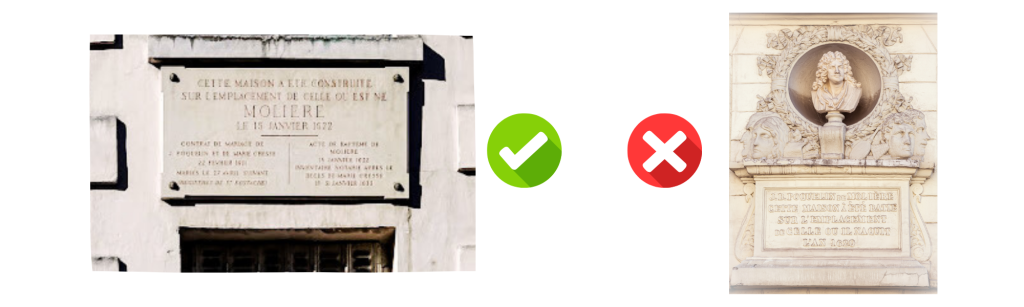 Jeu de piste - Maison de Molière - La vraie - La fausse